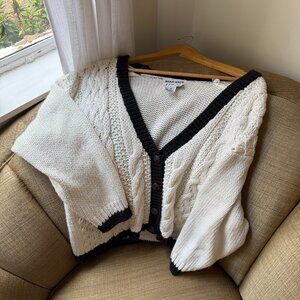 Vintage Hand Knit Erika Button-Down Sweater
